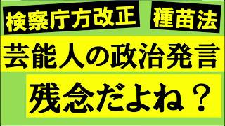 【検察庁法改正案・種苗法】芸能人の政治的発言、なぜ失敗なの？登録者1万人Youtuberが語ります