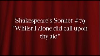 Shakespeare's Sonnet #79 \