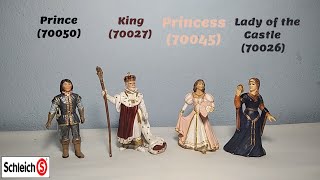 Schleich King (70027), Prince (70050), Princess (70045) \u0026 Lady of the Castle (70026) Figures Review!