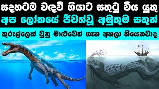 ලෝකයෙන් වඳවී ගිය අමුතුම සතුන් | Animals You'll Be Happy Are Extinct