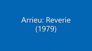 Claude Arrieu: Reverie (1979) trumpet and piano