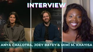 The Witcher season 2 interview with Anya Chalotra, Joey Batey & Mimî M. Khayisa