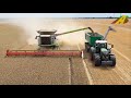 Getreideernte Mähdrescher Claas Lexion & Fendt Traktoren im Großeinsatz Lebensmittel Landwirtschaft