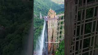 World's largest elevator viewing waterfall | yunmen mountain | china #waterfalls #mountain #shiva