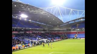 Leeds Fans Singing "Marching On Together Song" Away At Bolton