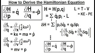 Physics 69 Hamiltonian Mech. (6 of 18) How to Derive the Hamiltonian Equation