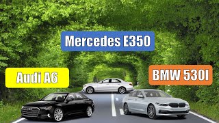 Audi A6 vs BMW 530i vs Mercedes E350 | Spec Comparison | Interior Exterior