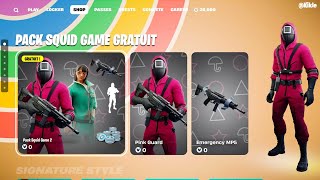 AVOIR le PACK à 0€ SQUID GAMES sur Fortnite !! (il est incroyable)