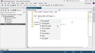Python Tutorial 3 6 Editing Python code using Visual Studio 2016