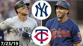New York Yankees vs Minnesota Twins Highlights | July 23, 2019 (2019 MLB Season)