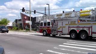 Orange County Fire Rescue Truck 51 Spare Responding