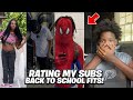 RATING MY SUBSCRIBERS FIRST DAY OF SCHOOL OUTFITS! 🔥* PART 4 *