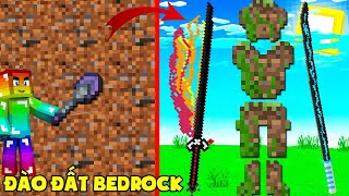 MINI GAME : CUỘC CHIẾN ĐÀO ĐẤT BEDROCK MINECRAFT ** NOOB CÓ THANH KIẾM KATANA VIP NHẤT ??