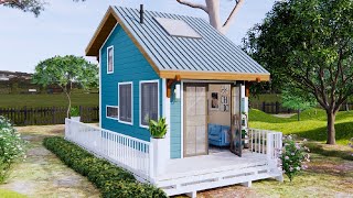 190 SQ FT THE CUTEST TINY HOUSE DESIGN IDEA