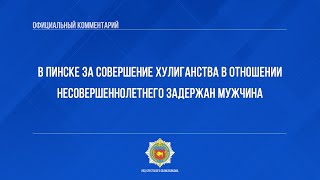 В Пинске за совершение хулиганства в отношении несовершеннолетнего задержан мужчина