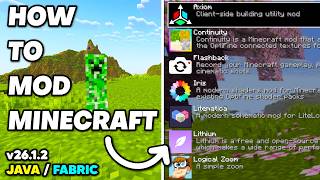 How to Mod Minecraft | Full Manual Guide (Fabric, Java Edition v26.1.2)