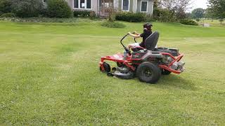 2020 Troy Bilt Z50 zero turn mower in action