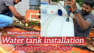 water tank installation plumbing work in kannada Bangalore