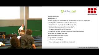 LIT2018: E-Mail Encryption Gateway CipherMail