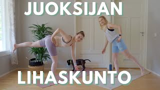 30 min juoksijan koko vartalon lihaskuntotreeni, joka sopii kaikille!