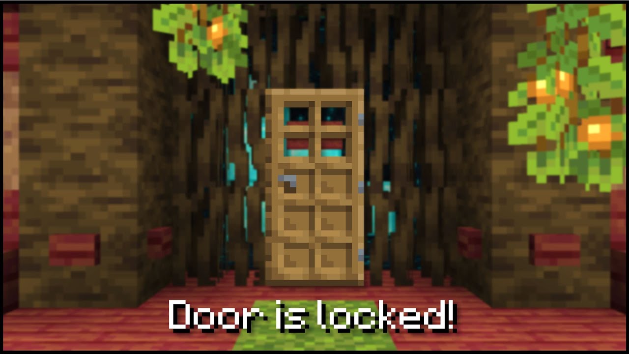 Minecraft How To Lock A Door Youtube