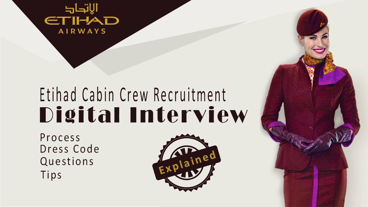 Etihad Airways Digital Interview Fully Explained | Etihad Airways Cabin ...