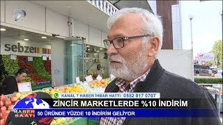 Zincir Marketlerde 50 Üründe %10 indirim!