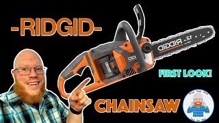 RIDGID 18v 12'' CHAINSAW-UNBOXING!#ridgid #ridgidtools #woodworking#tools #carpentry#chainsaw