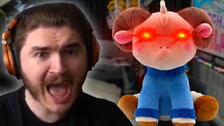 schlatt gets scared by his own marketable plushie