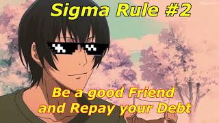 Sigma rule meme but it's anime #2 - Grand blue edition