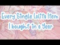 💖 Lolita Fashion: Everything I Bought In A Year 💖