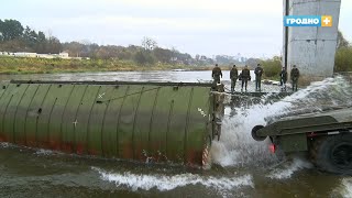 Возле Нового моста сооружают понтонную переправу