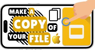 How to Make a Copy in the Google Slides App (iPhone Version)