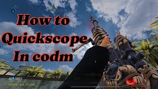 How to Quickscope with sniper in cod mobile#codm #codmobile