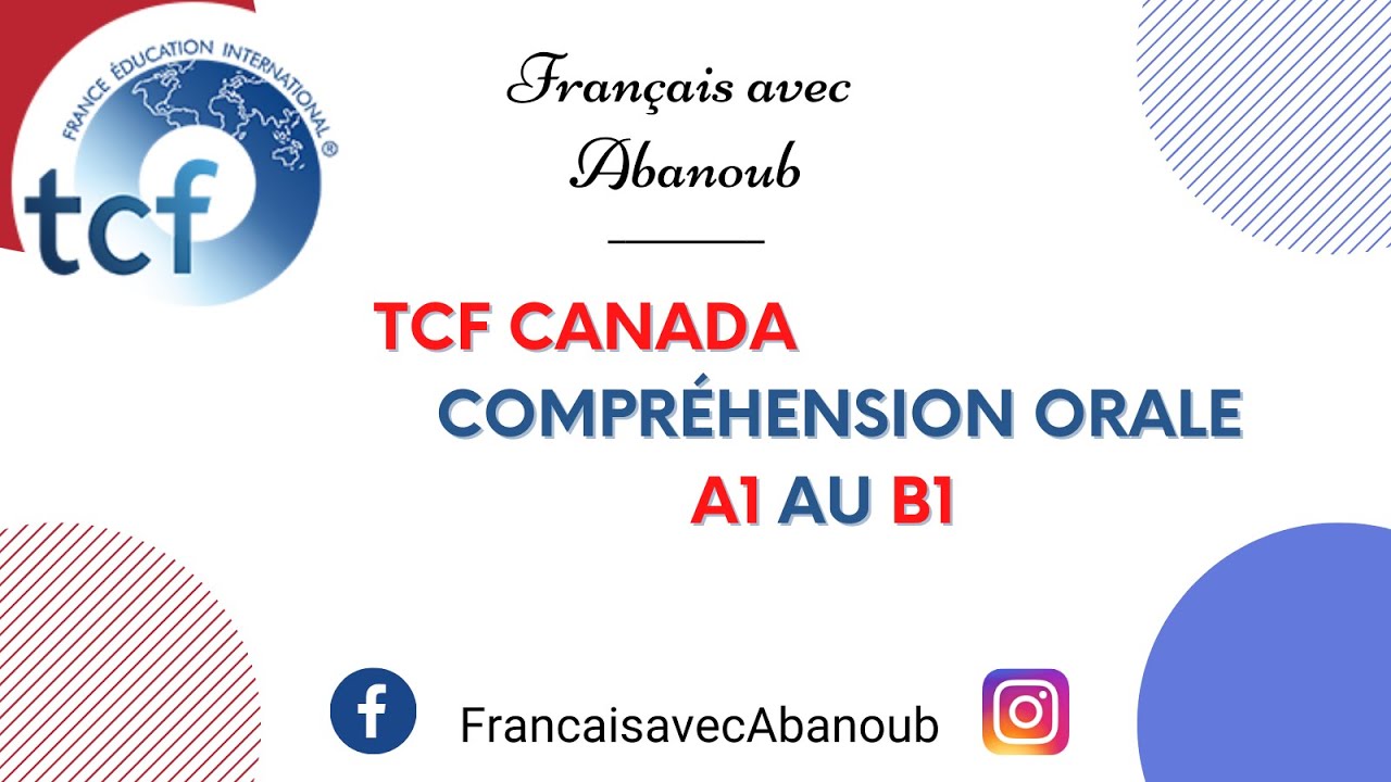 TCF 9 Exercices De Compréhension Orale A1 Au B1 - YouTube