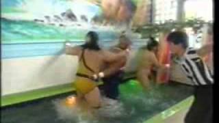 FMW Tarzan Goto \u0026 Mr Gannosuke vs The Headhunters Bizarre Stream Bath-House Deathmatch