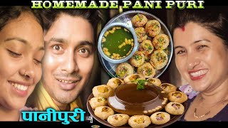 PANI PURI ( पानीपुरी ) Home made Panipuri | How To Make Panipuri at home| Recipe| Sarose Chetry Vlog