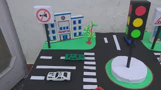 Traffic Signal & signs School project for class 1 to 3