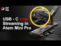 How to Stream in Atem Mini Pro Via USB C | Also Use as Web Camera #atemmini #streaming #stream