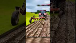 Fast tilling of land  #satisfying  #tech  #tools  #gadgets  #machine #equipment  #invention