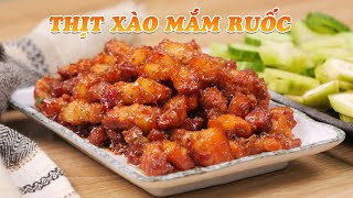 Làm Thịt Ba Rọi Xào Mắm Ruốc Sả Ớt Như Này Rất Ngon Và Lên Màu Đẹp