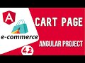 Angular project tutorial #42 Cart Page UI | Angular E-commerce Project