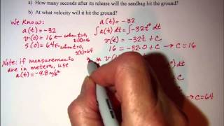 Vertical Motion Problems Example