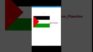 رسم علم فلسطين بلغة البايثون #shorts #بايثون #فلسطين