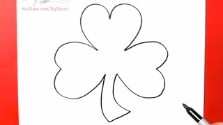 How to Draw a Clover | Easy Step by Step Drawing Tutorial