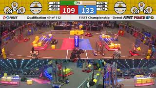 Qual 49 - 2018 FIRST Championship - Detroit - Tesla Subdivision