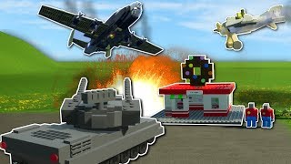 GROUND vs AIR BATTLE! - Brick Rigs Multiplayer Gameplay - Planes & Anti-Air Challenge!