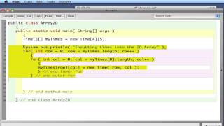 APCS Java 2D Array of Objects