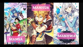 Manhwa, Manga, and Manhua: Exploring the Differences