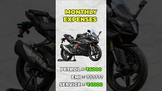 TVS Apache RR310 EMI \u0026 Monthly Expenses #tvs #rr310 #rr310lover #shorts